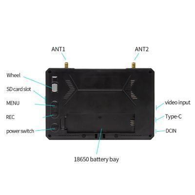 Монитор FPV Skyzone M5 DVR 5.8GHz 56CH L,X Band (M5F) U0885498 фото