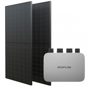 Комплект EcoFlow PowerStream - мікроінвертор 600W та сонячні панелі 2х400 EFPowerStreamMI-EU-600W/ZPTSP300-2-AKIT-4 фото