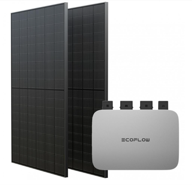 Комплект EcoFlow PowerStream – микроинвертор 600W и солнечные панели 2х400 EFPowerStreamMI-EU-600W/ZPTSP300-2-AKIT-4 фото