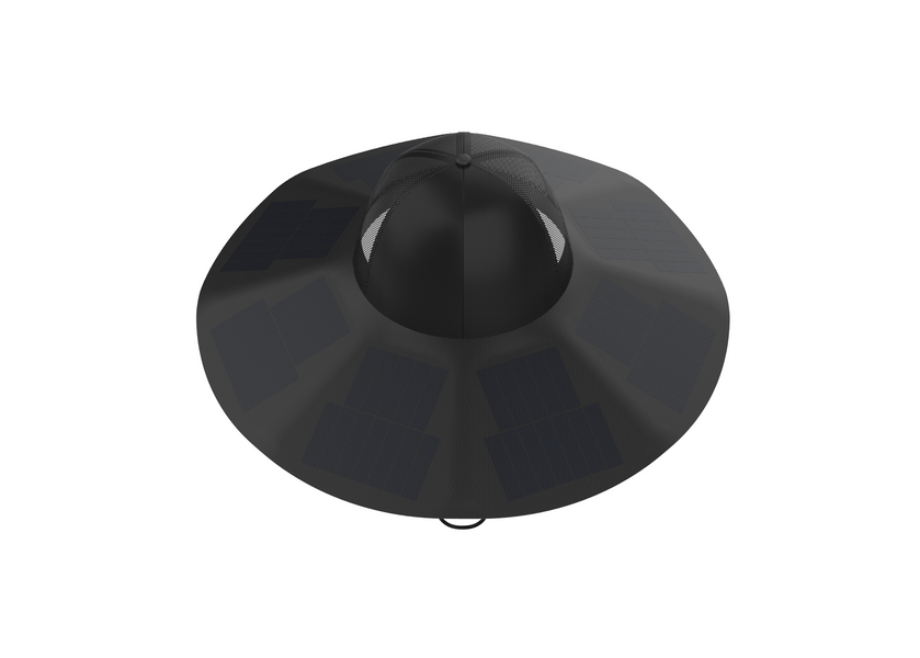 Сонячний капелюх EcoFlow Power Hat 12 Вт - Чорна L-XL EFPowerHat-L-XL фото