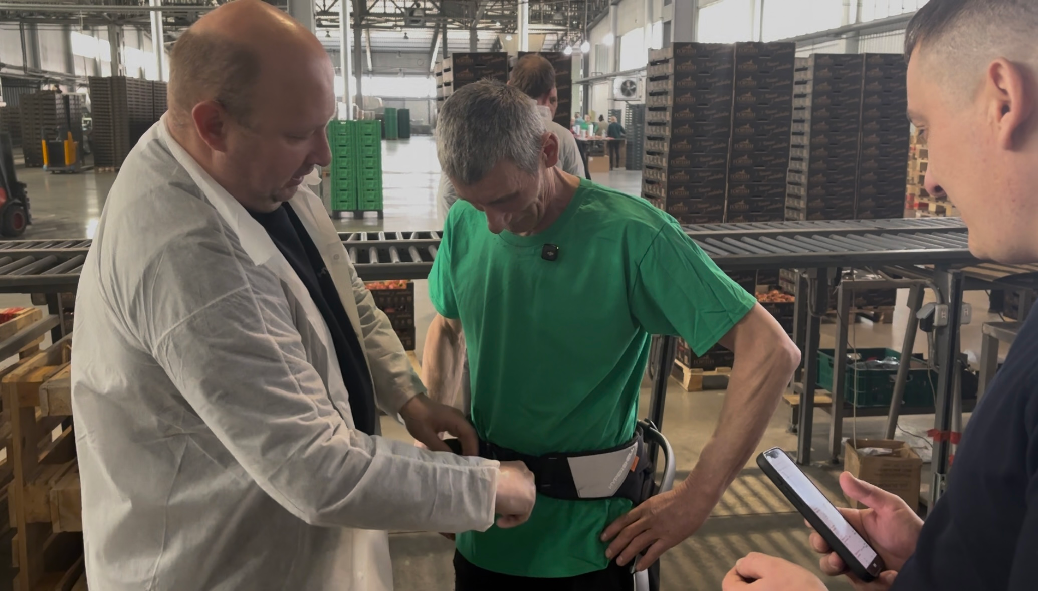 The ergonomic design of Hypershell exoskeletons allows them to be used throughout an entire shift