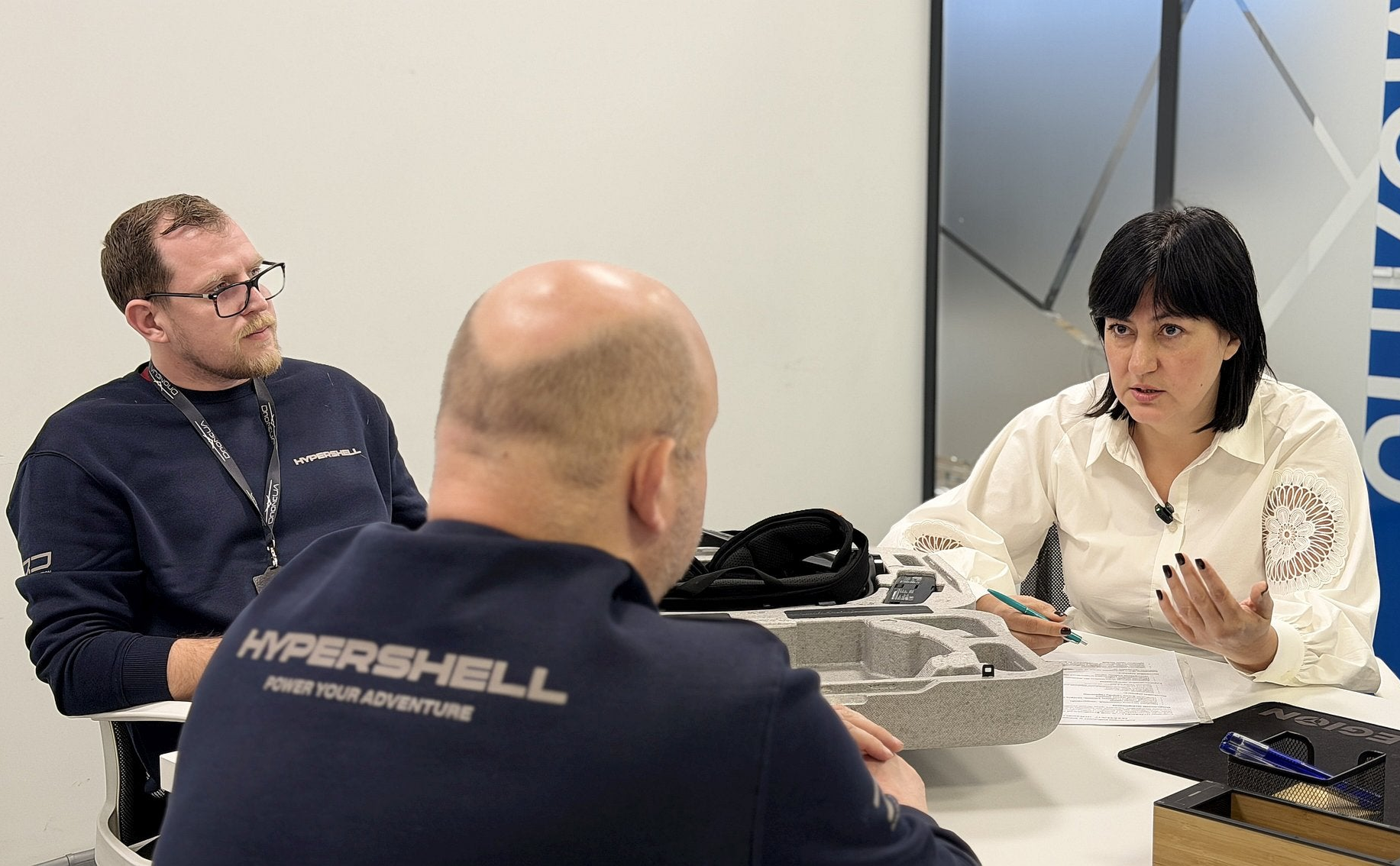 Hypershell exoskeleton supporting walking during rehabilitation.